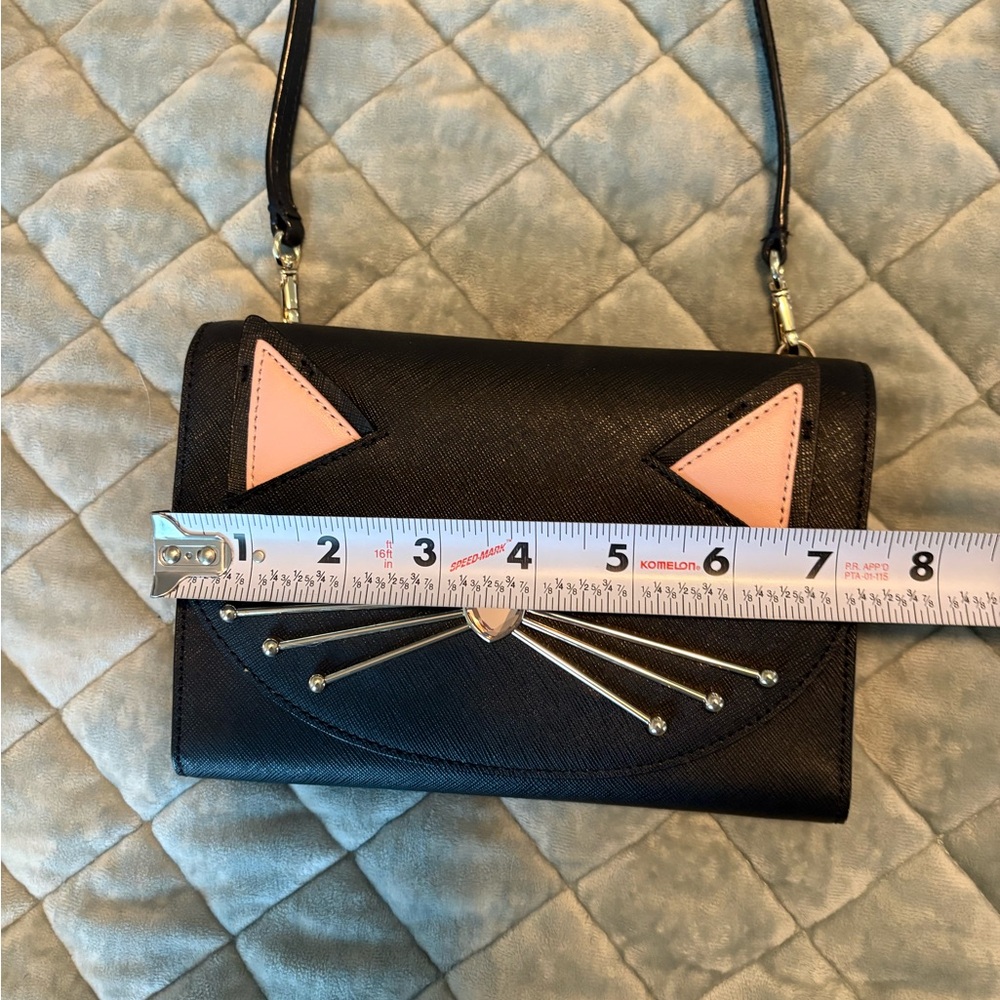 kate spade Black Crossbody Bag with Pink Ear Accents - Picture 5 of 9